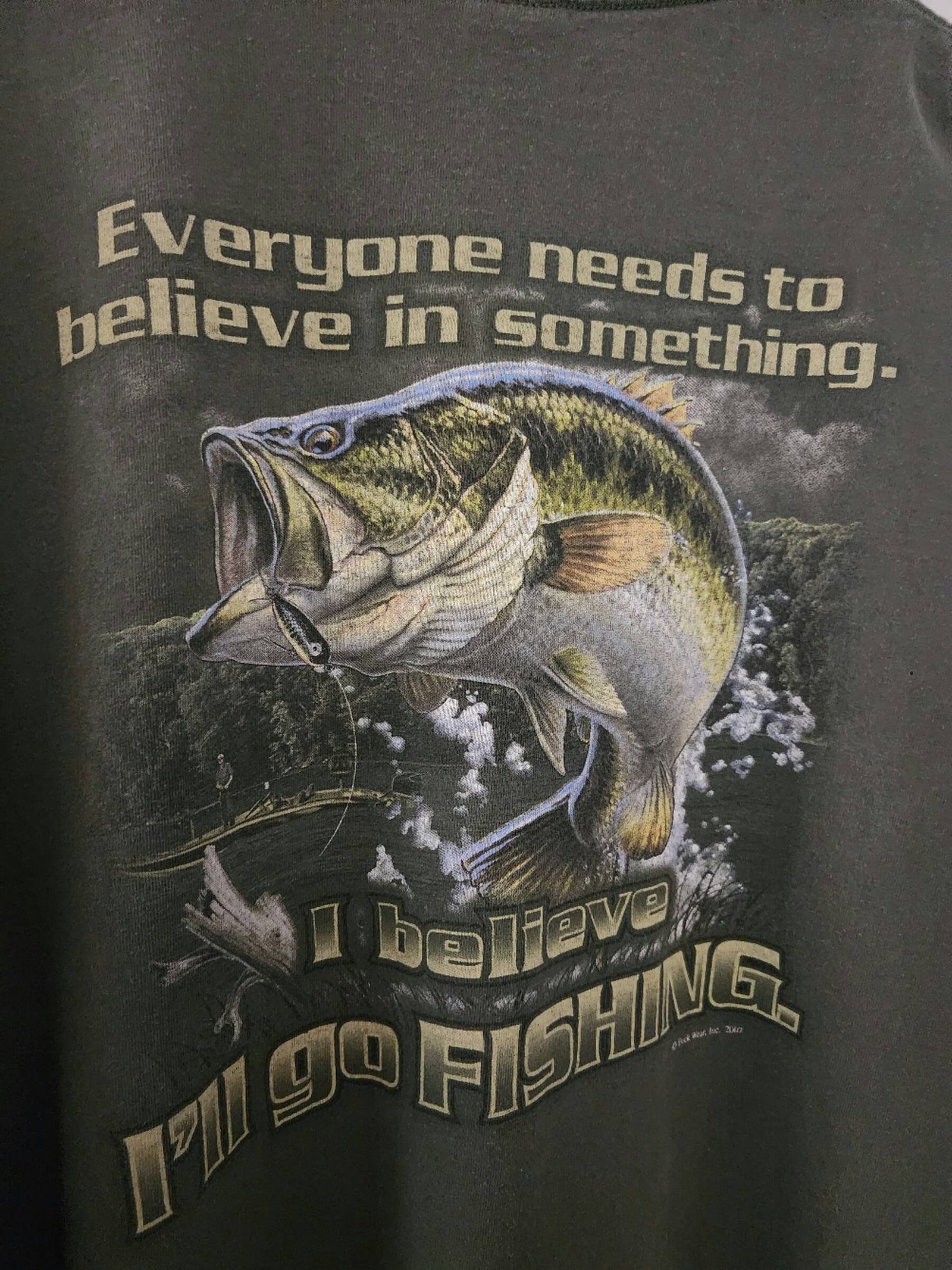 Retro Everyone Needs To Believe In Something Fishing T-Shirt