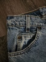 Vintage x "made in USA" Levi's 550 Orange Tab Relaxed Fit STUDENT Blue Jean - Image 8