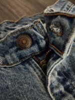 Vintage x "made in USA" Levi's 550 Orange Tab Relaxed Fit STUDENT Blue Jean - Image 6