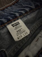 Vintage x "made in USA" Levi's 550 Orange Tab Relaxed Fit STUDENT Blue Jean - Image 11
