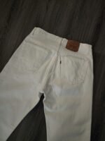 Vintage x 90s "made in Canada" 501xx Levi's Red Tab White Jean - Image 3