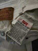 Vintage x 90s "made in Canada" 501xx Levi's Red Tab White Jean - Image 9