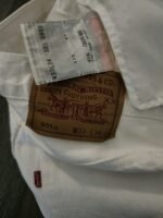 Vintage x 90s "made in Canada" 501xx Levi's Red Tab White Jean - Image 10