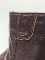 Vintage x 80s "made in Switzerland" BALLY Red Leather Mid Ankle Zipper Boots - Image 2