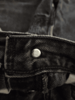 Vintage x 90s "made in Canada" 501 Levi's Red Tab Black Jean - Image 8