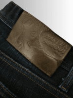 Naked & Famous Weird Guy Army Green Weft Slub Mid-Rise Japanese Denim