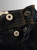 Naked & Famous Weird Guy Army Green Weft Slub Mid-Rise Japanese Denim - Image 6