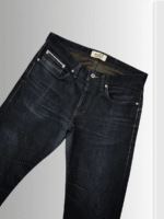 Naked & Famous Weird Guy Army Green Weft Slub Mid-Rise Japanese Denim - Image 5