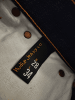 Nudie Jean Grim Tim Dry Navy Jean - Image 9