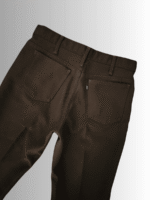 Vintage x 80's "made in USA" Levi's Gold Tab Saddleman Knit Brown Pant - Image 3