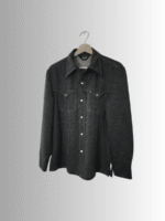 Vintage x 70s "made in USA" Lee Denim Knit Pearl Button Snap Shirt