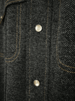 Vintage x 70s "made in USA" Lee Denim Knit Pearl Button Snap Shirt - Image 4