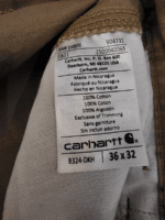 Carhartt Washed Twill Relaxed Fit B324 Pant - Image 9