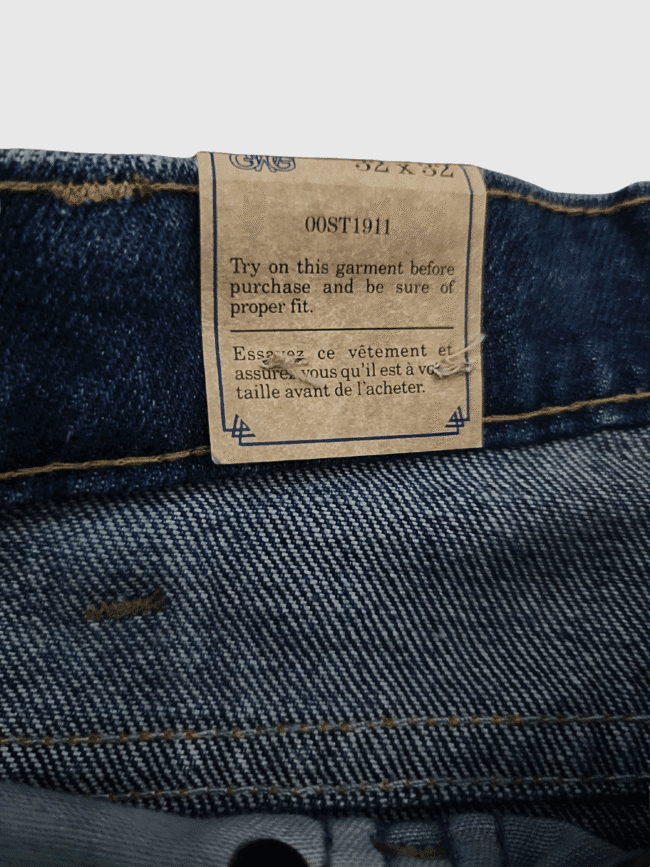 Vintage x 90s GWG Garment Company Original Blue Jean - Image 10