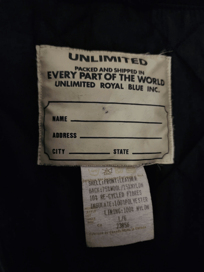 Vintage x 80s UNLIMITED Genuine Leather- Wool Men's Biker Vest - Image 6