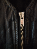 Vintage x 80s UNLIMITED Genuine Leather- Wool Men's Biker Vest - Image 3