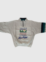 Vintage x 90s Jeux Du Canada Games Kamloops Quarter Zip Pullover Sweater - Image 4