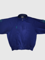 Vintage x 80s-90s Mizuno Super Star Exercise Unit Full Zip Purple Neon Jacket - Image 2