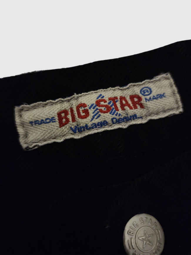 Vintage x 90s Big Star Digger Vintage Blues Black Denim - Image 9