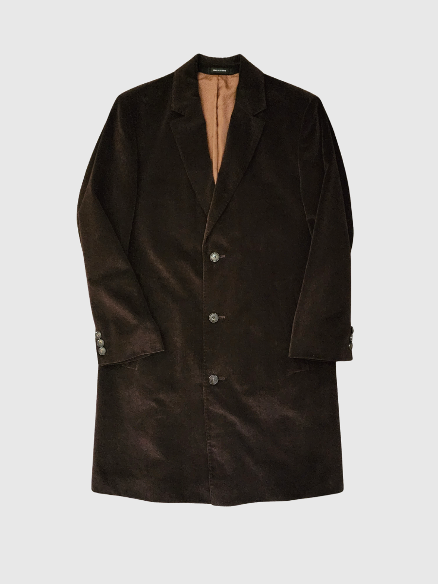 Photo Shoot_20251026_172749_0000 Vintage x 90s Hugo Boss Stratus Men's Brown Long Coat - Image 2