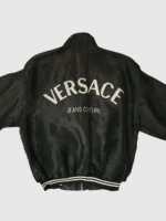 Vintage x 90s Versace Jeans Couture Transparent Bomber Jacket - Image 4