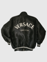 Vintage x 90s Versace Jeans Couture Transparent Bomber Jacket - Image 5