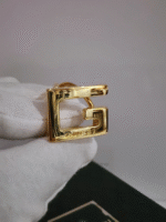 Vintage x 2000s Tom Ford Gucci Gold Scarf Ring - Image 6