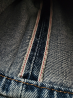 Vintage x 90s Levi's 569 Large Baggy Straight Fit Redline Selvedge Denim - Image 14