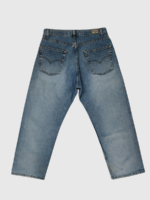 Vintage x 90s Levi's 569 Large Baggy Straight Fit Redline Selvedge Denim - Image 4