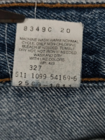 Vintage x 90s Levi's 569 Large Baggy Straight Fit Redline Selvedge Denim - Image 11