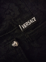 Vintage x 90s Versace Jeans Signature Floral Lace Pants - Image 9